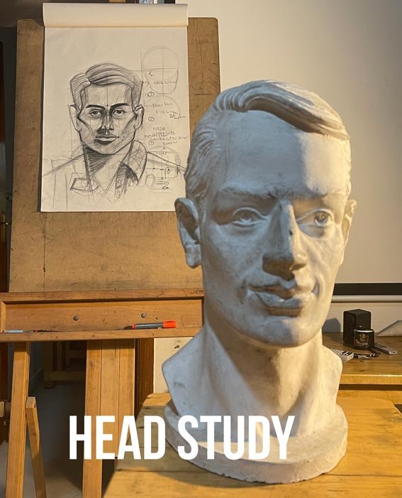 Draw Portraits, Head Study by Sampratishta school of fine arts